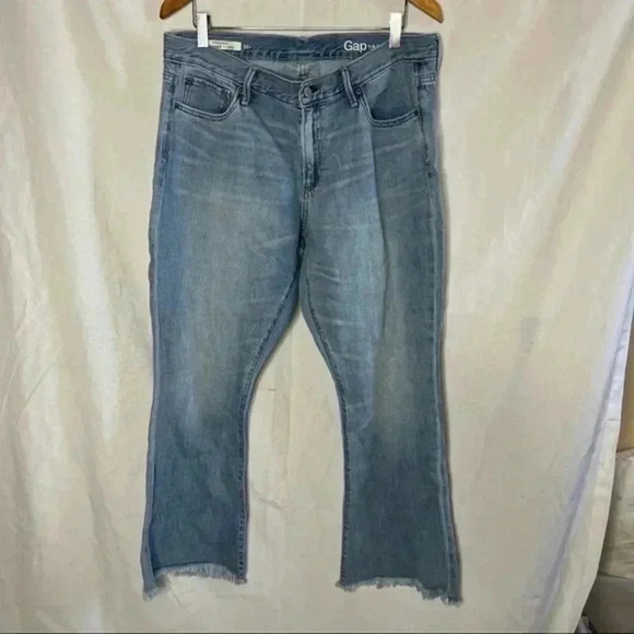 Gap original summer flare light wash denim jeans 32R - Picture 1 of 4